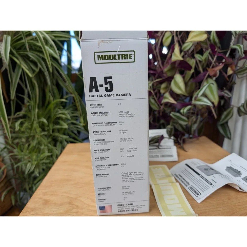 Moultrie A-5 Digital Game Camera 5.0 MP Low Glow Nighttime 50 Ft.